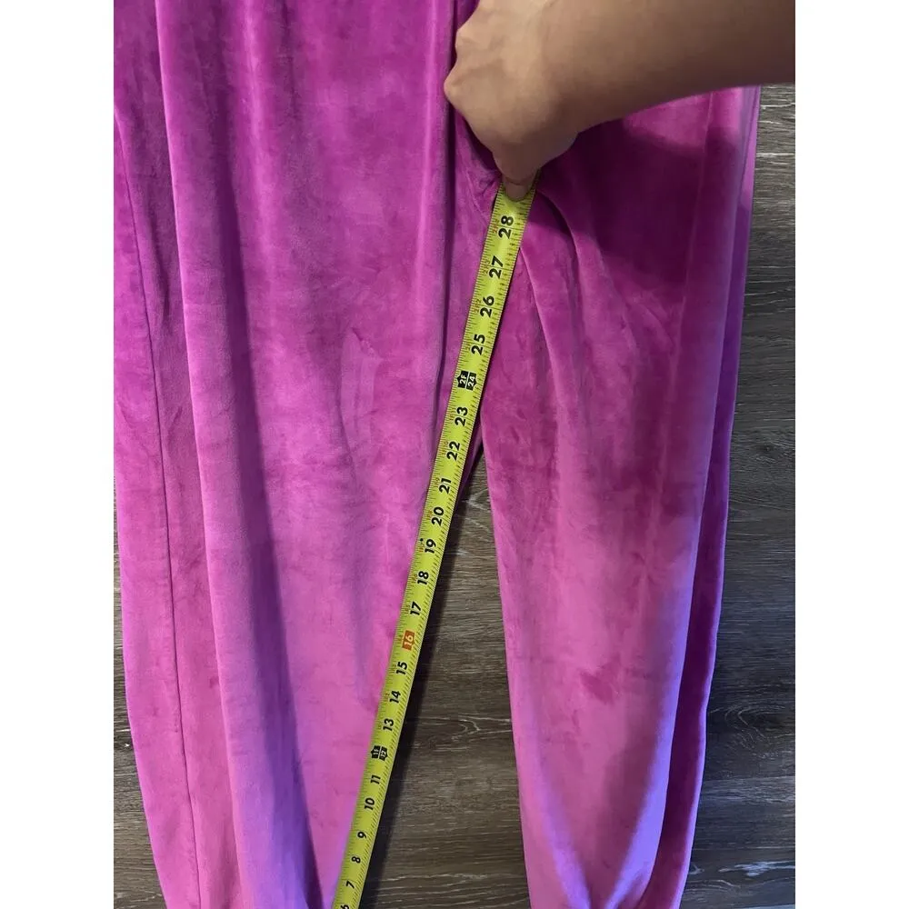 Victoria’s Secret TRACKSUIT SET Velvet Jacket & Jogger Velour Hot Pink Medium - Image 15