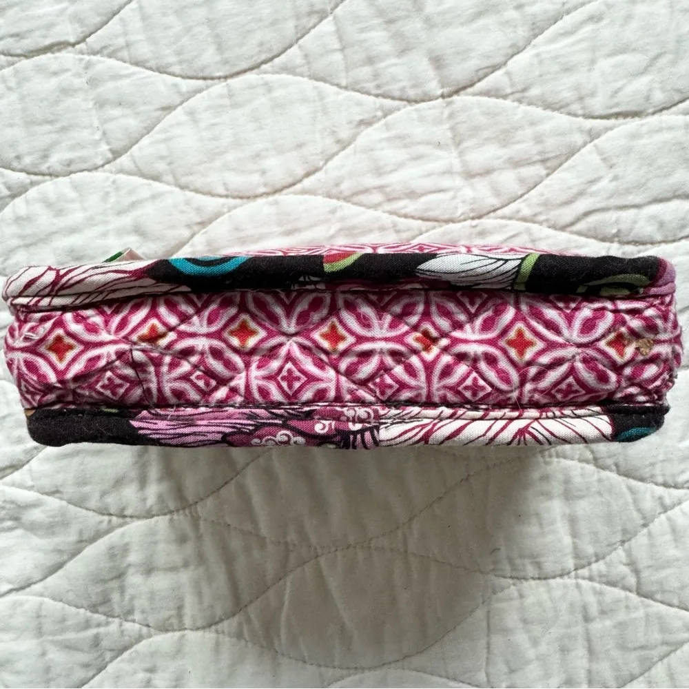 Vera Bradley Wristlet Wallet Clutch Wrist Bag Quilted Mod Floral Zip Top Pouch - Image 14