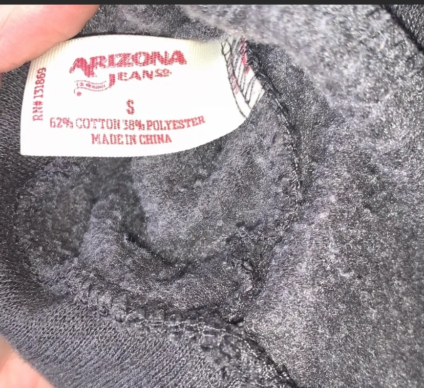 Arizona Jean Company Arizona Jeans Grommet Lace Up Distressed Sweater Gray Small - Image 4