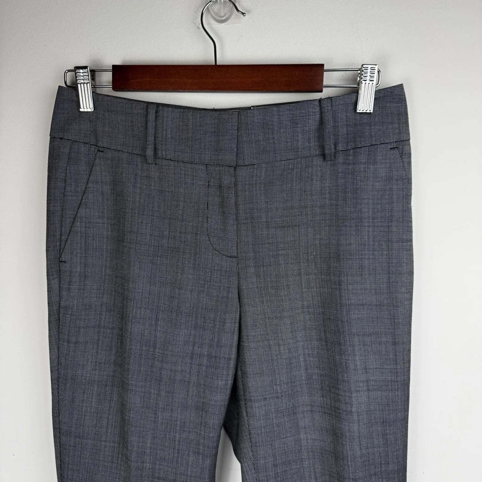 Ann Taylor Women Sz 2 Signature Fit Lower On Waist Gray Dress Pants - Image 3