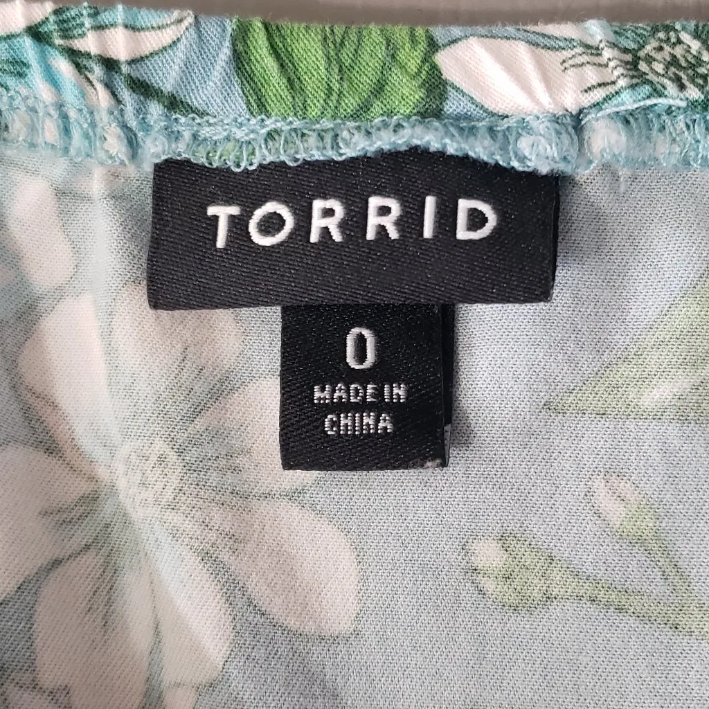 Torrid Womens Blue Floral Sleeveless Maxi Dress Size 0 - Image 5