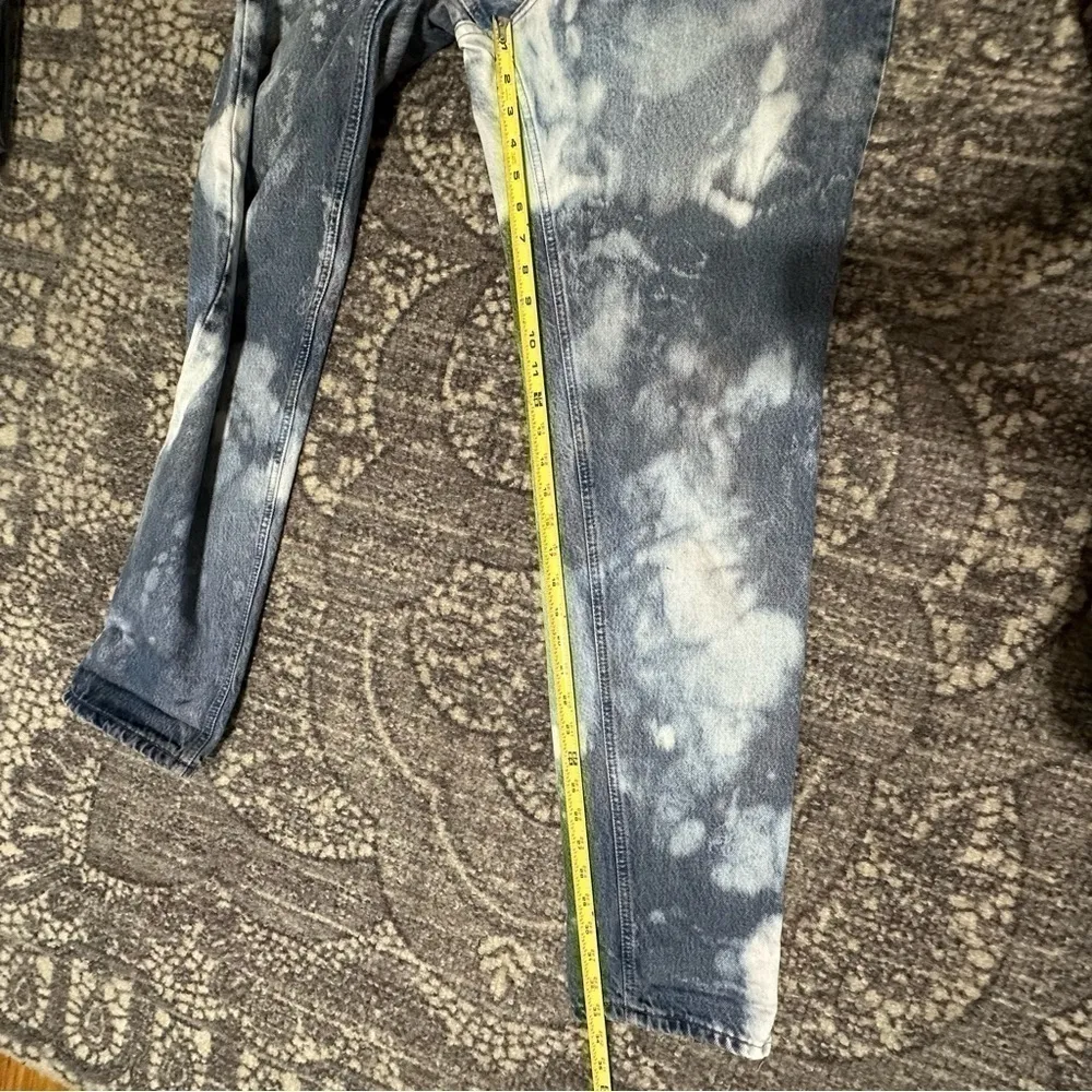 Gap Denim Vintage 90’s Women’s Size 28 Blue Bleached Tapered Boyfriend Mom Jeans - Image 9