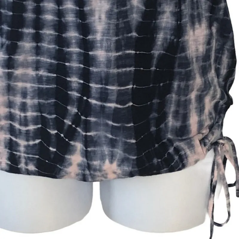 A Pea In The Pod Maternity Tie Dye Sleeveless Tee XS NWT Blue Pink Summer - Image 3