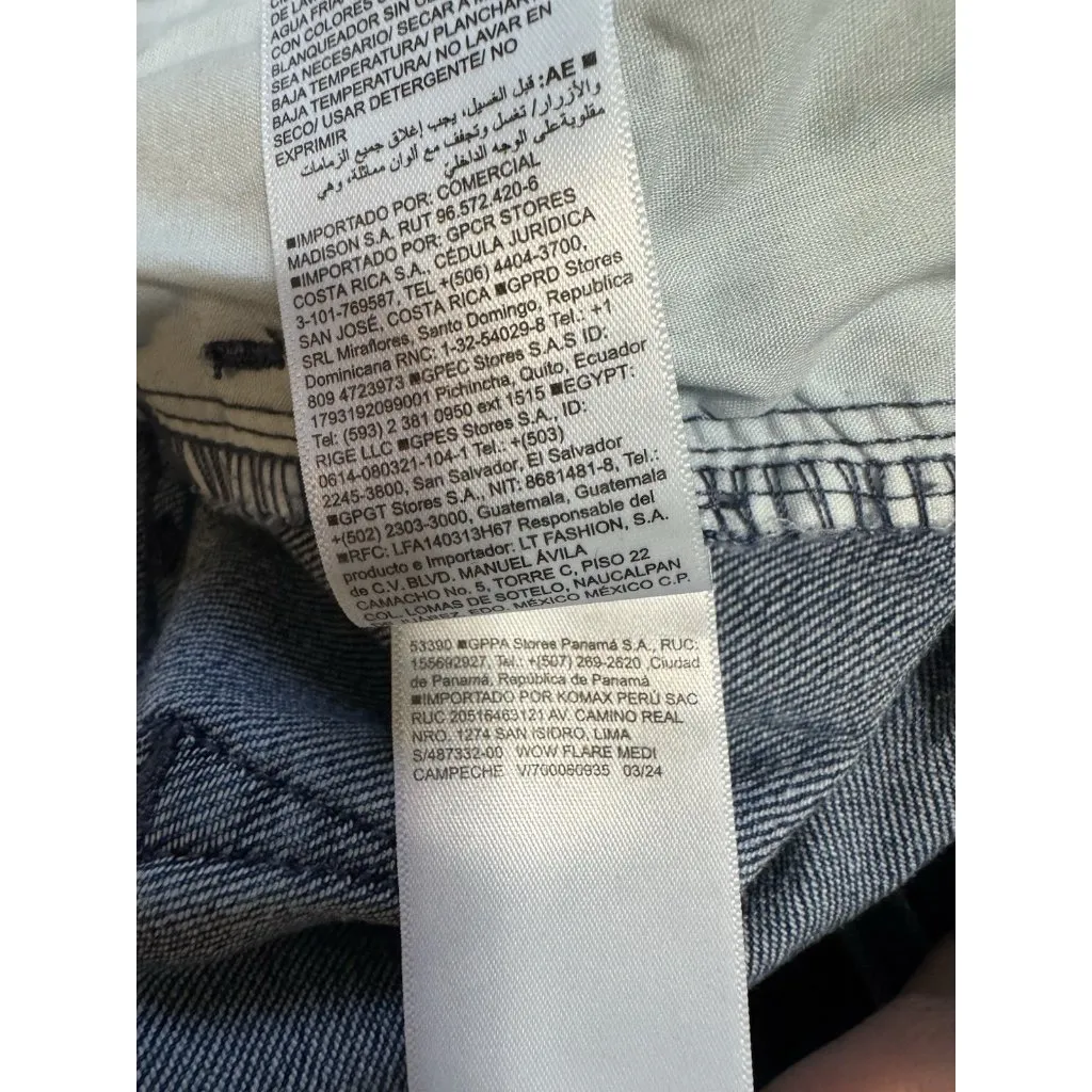 Old Navy Womens Size 12‎ High-Rise Wow Flare Blue Jeans Preppy Modern Casual - Image 11