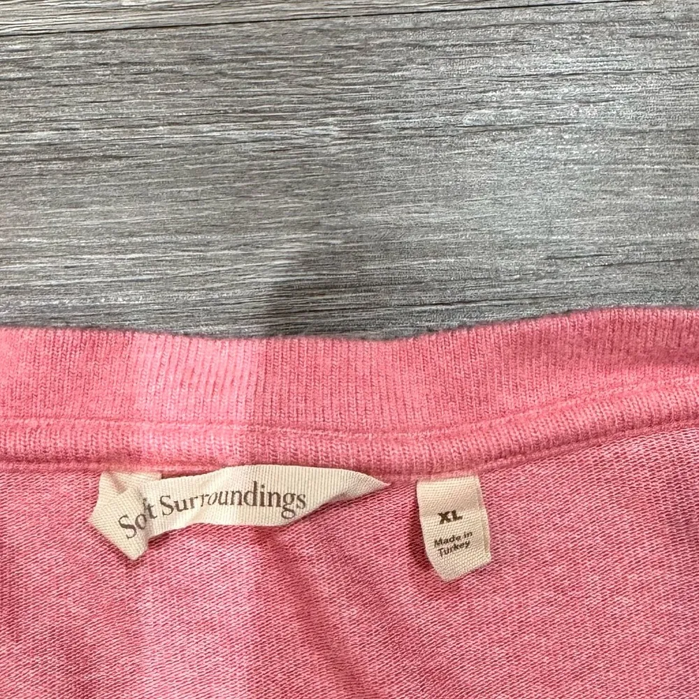 Soft Surroundings Pink V-Neck Long Sleeve Soft Rayon Blend Top Size XL - Image 8