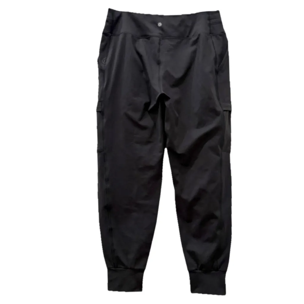 Athleta  Black Rainier Cargo Jogger Athletic Pants Size L - Image 2