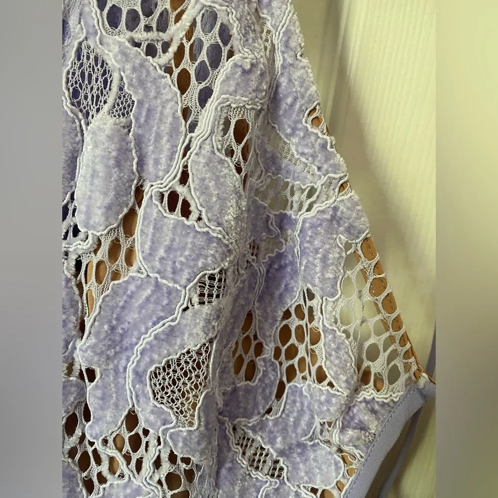 NWT For Love and Lemons ROSEMARY MINI DRESS PURPLE - Image 7