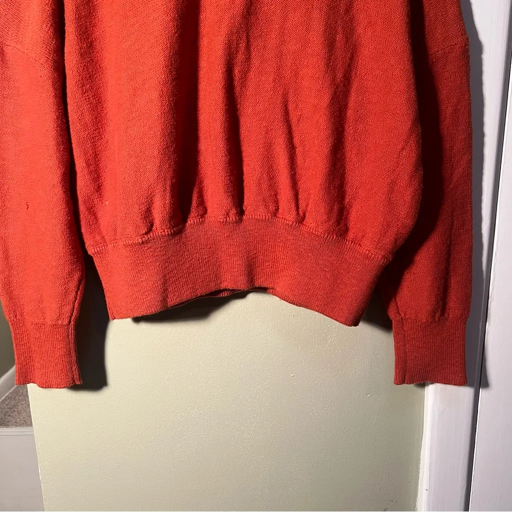 Madewell Clairview Hoodie Sweater Maple Glow Orange M - Image 8