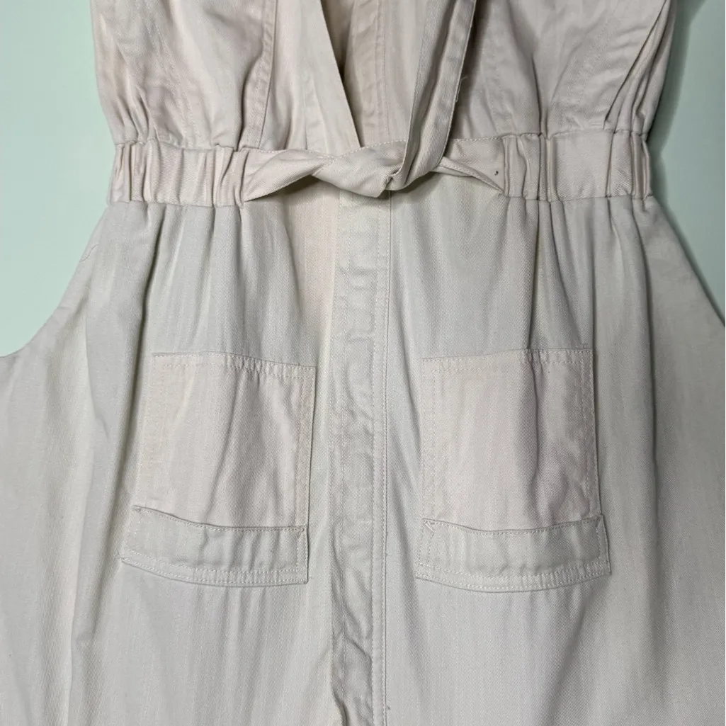 Universal Thread Cream Overall Short Sleeve Boilersuit Size 8 - Image 8