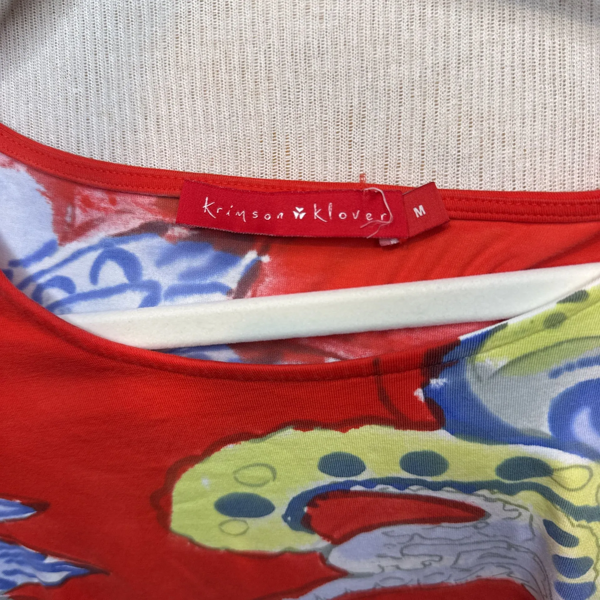 Krimson Klover‎ shirt EUC red, yellow, baby blue Red Size M - Image 2