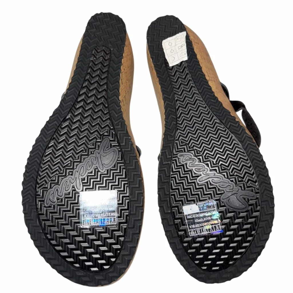 NEW Skechers Cali Luxe Foam Wedge Beverlee Tiger Posse Sandals Shoes size 8 - Image 12