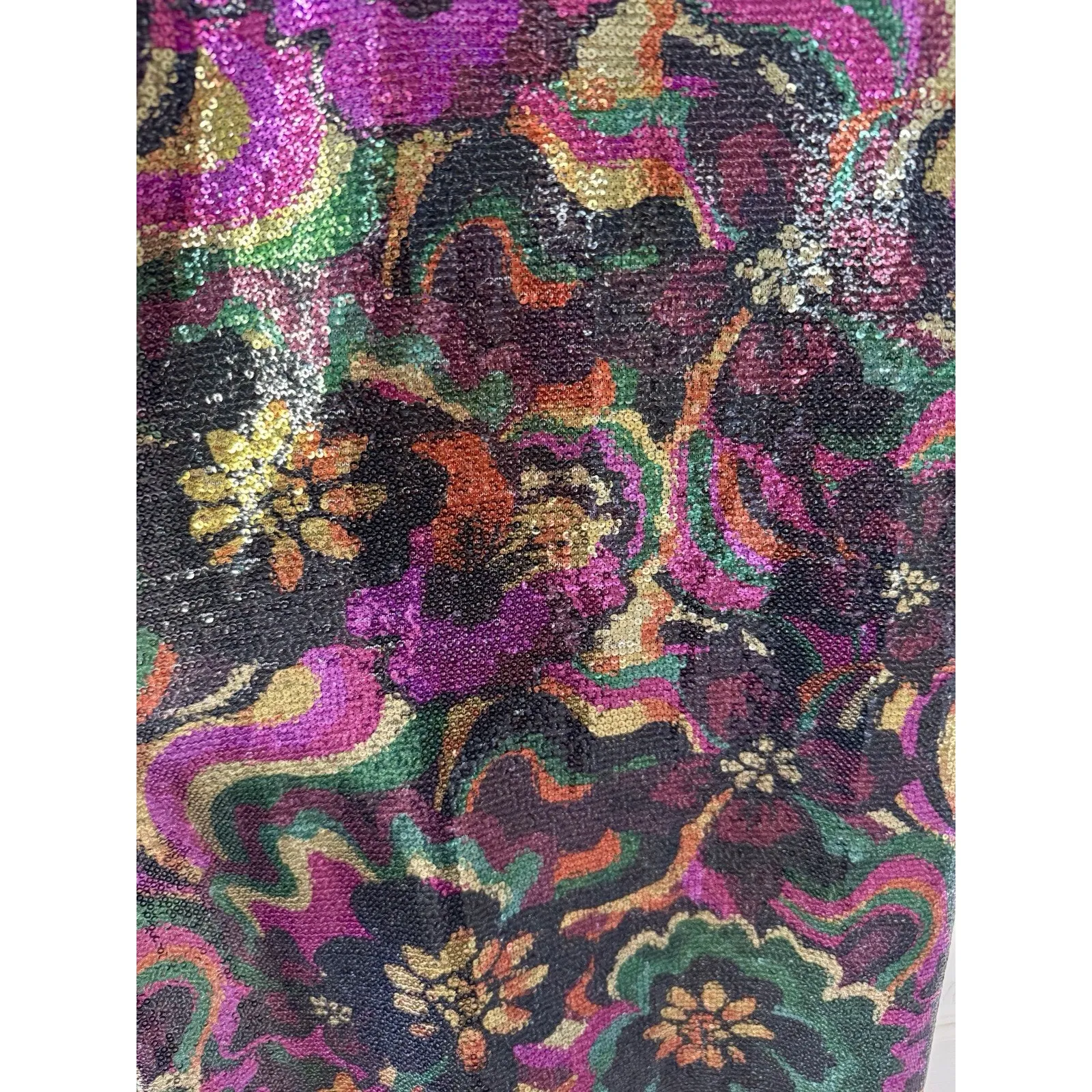 JENNIFER GRACE Catroux Sequin Feather Long Dress In Hysteria SAMPLE PIECE READ - Image 8