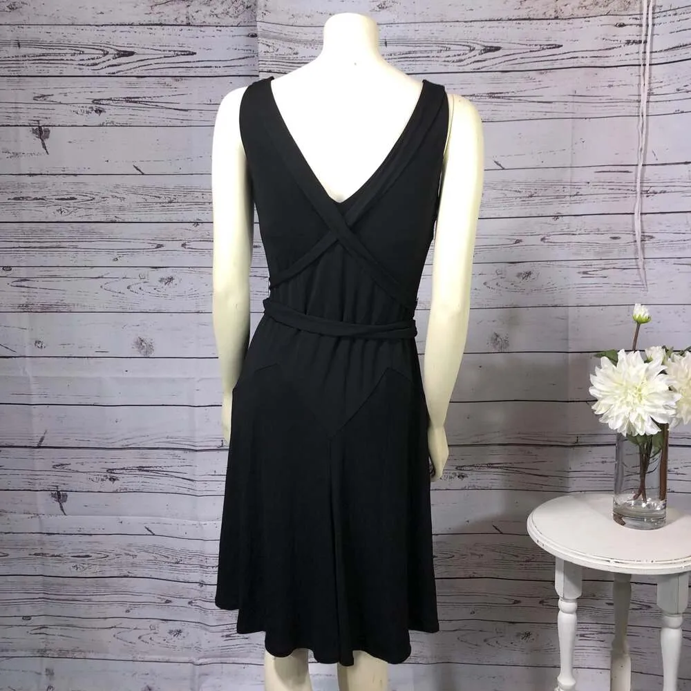 Lauren Ralph Lauren black sleeveless criss cross dress size small - Image 8