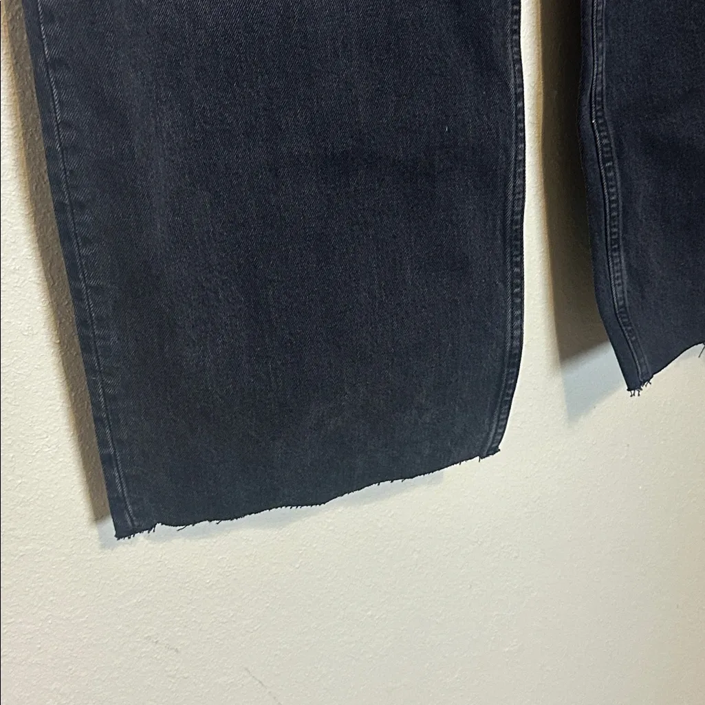 Abercrombie & Fitch black The 90’s Relaxed Jean” High-Rise Jeans Size 37 Size 24 - Image 4