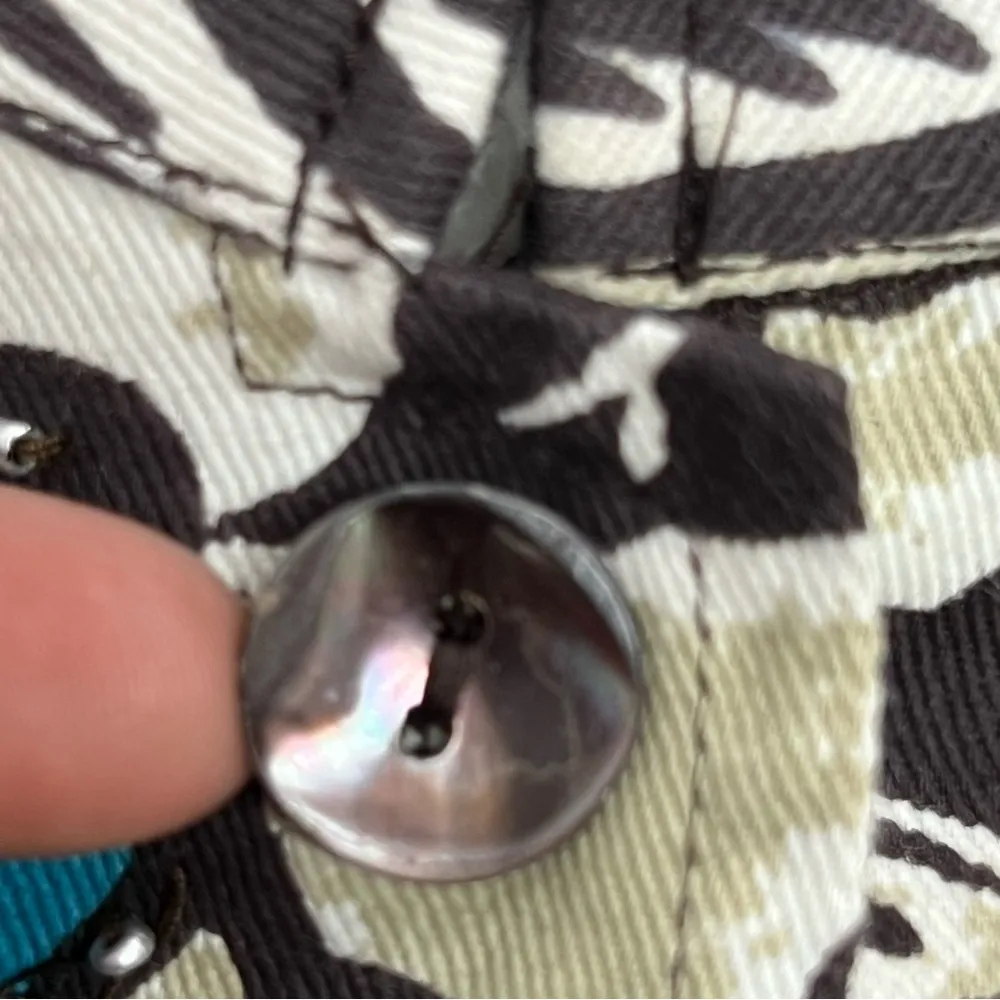 Units nwt xl embroidery beaded floral artsy button down light blazer jacket top - Image 9