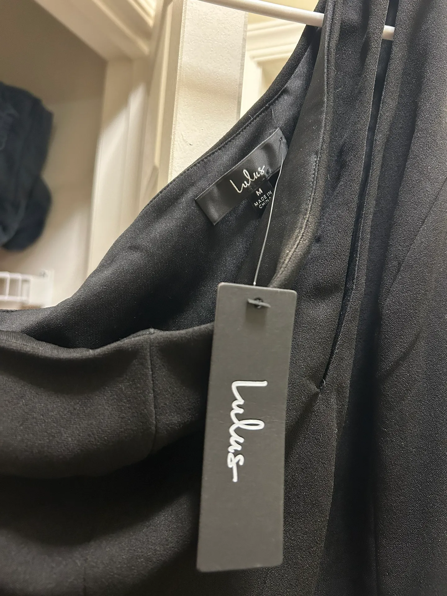 Lulus Black One Shoulder Maxi Dress - Image 4