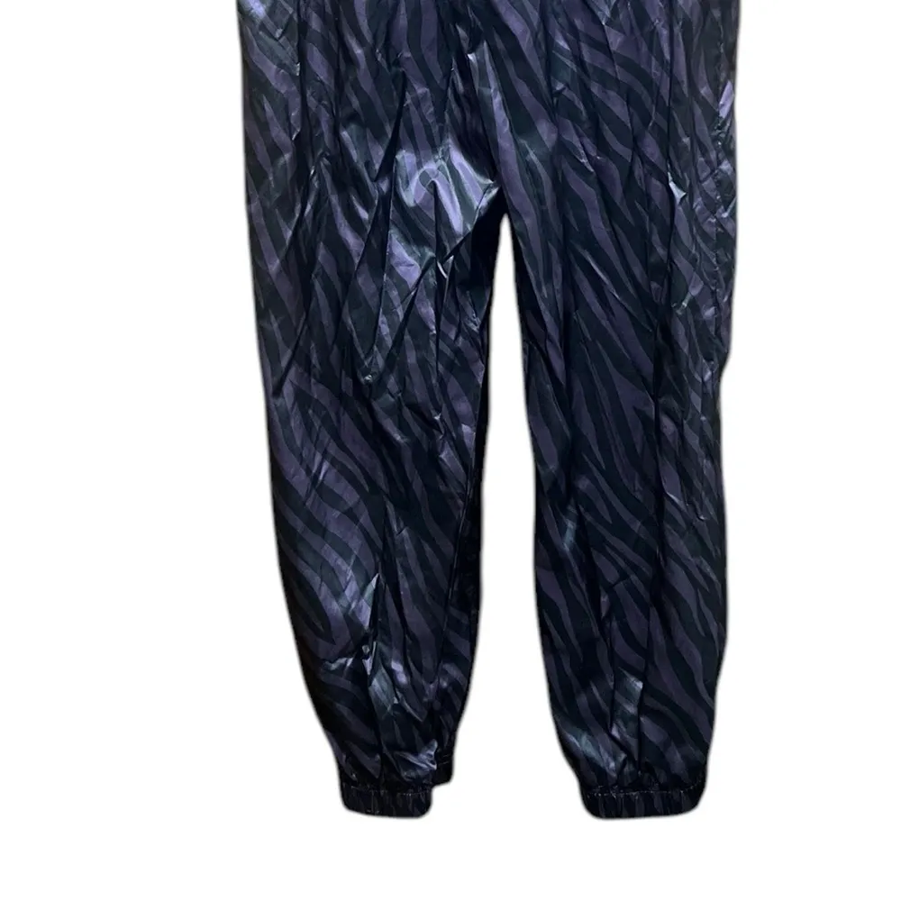 Nike Icon Clash Purple Black Zebra Print Jogger Parachute Pants Size Small - Image 10