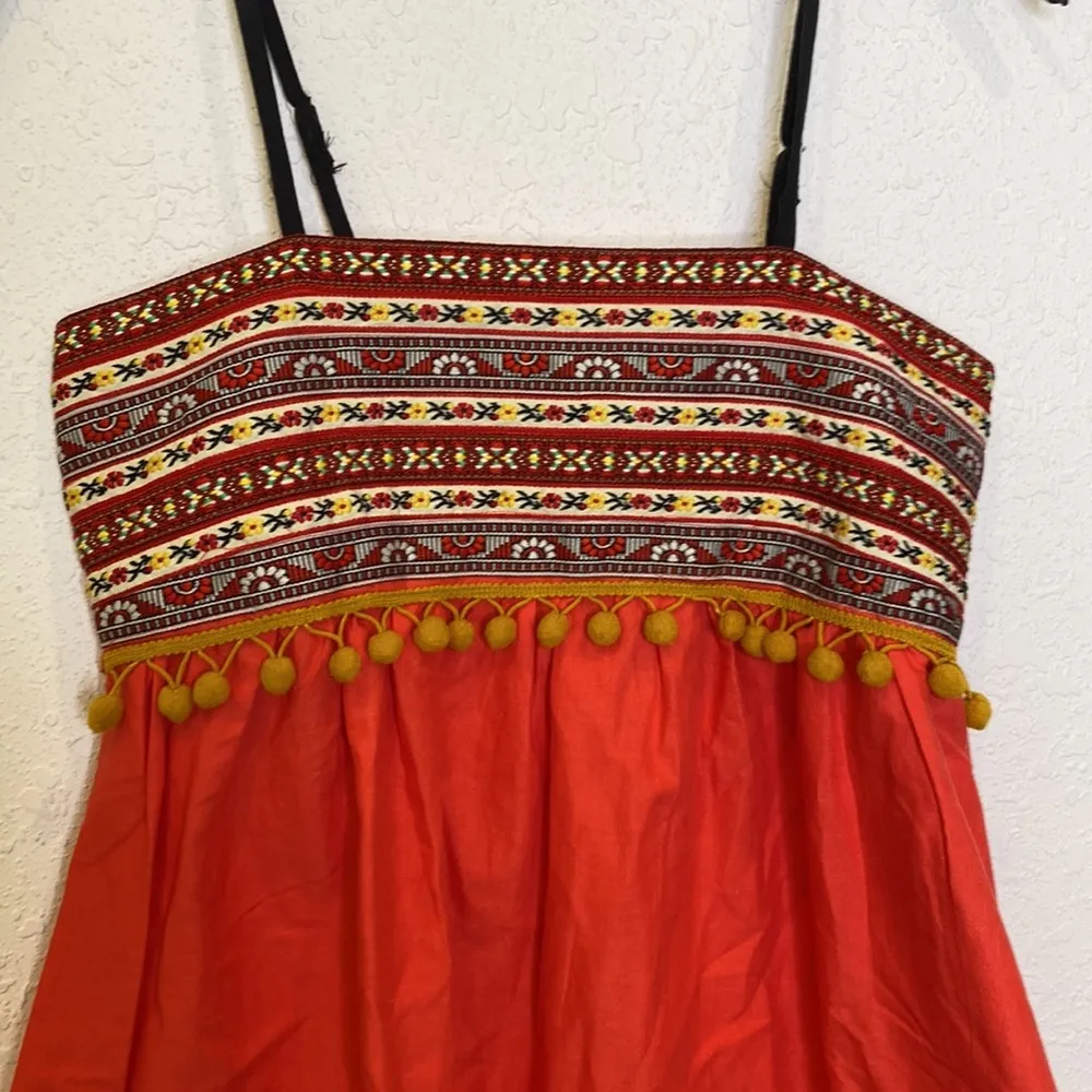 Debbie Miller for Rigo Sleeveless Tunic Top Cotton Boho Women’s Sz Sm Southwest - Image 2