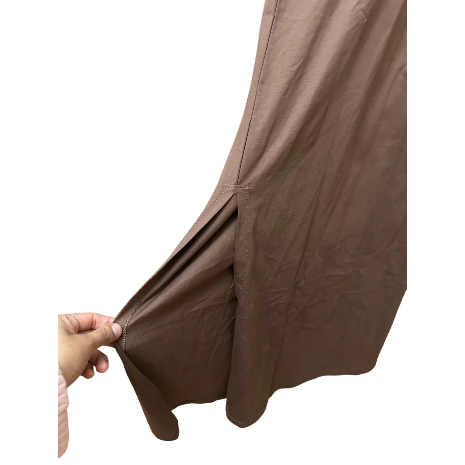 Lou Lou Studio Backless Dress Size Small Wood Brown Size M - Image 7