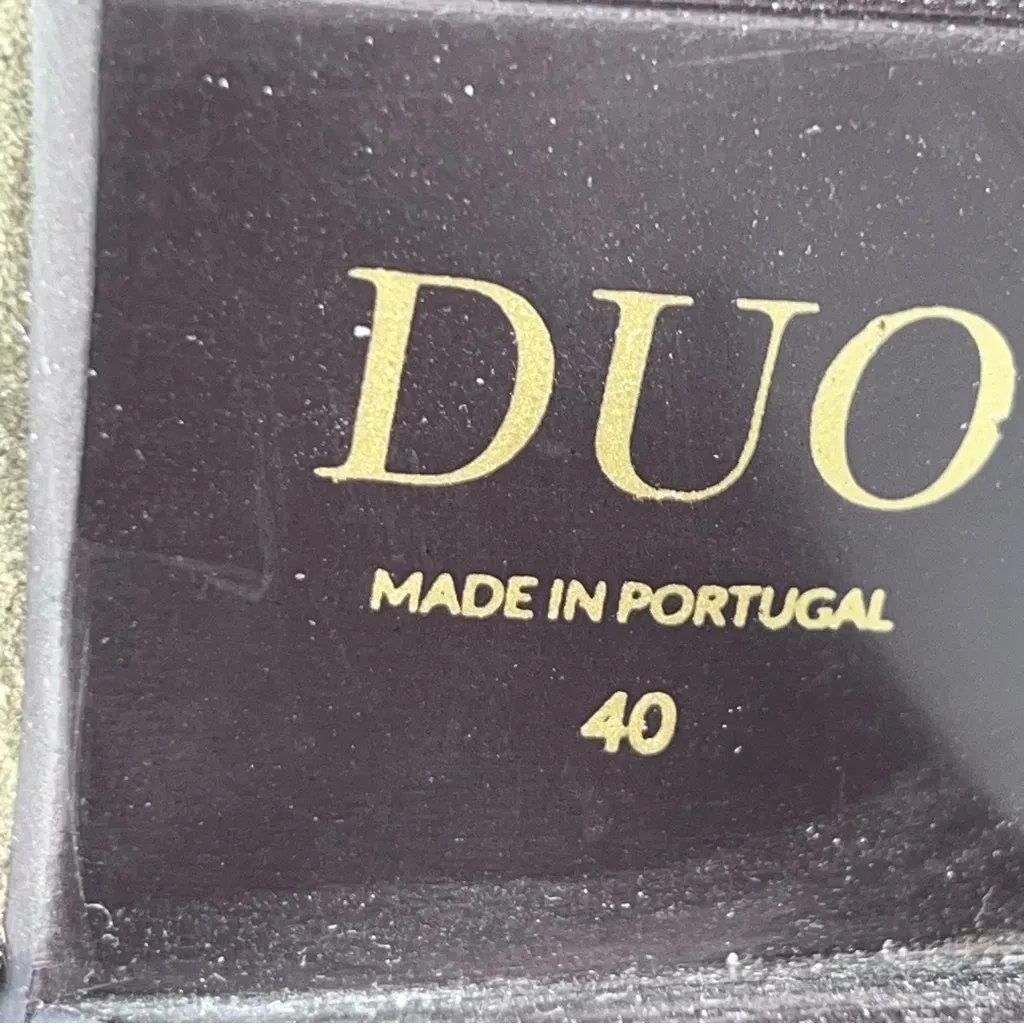 Urban Outfitters Duo Brand Olive Green Suede 2.5” Heeled Cowboy Boots Size 40EU - Image 10