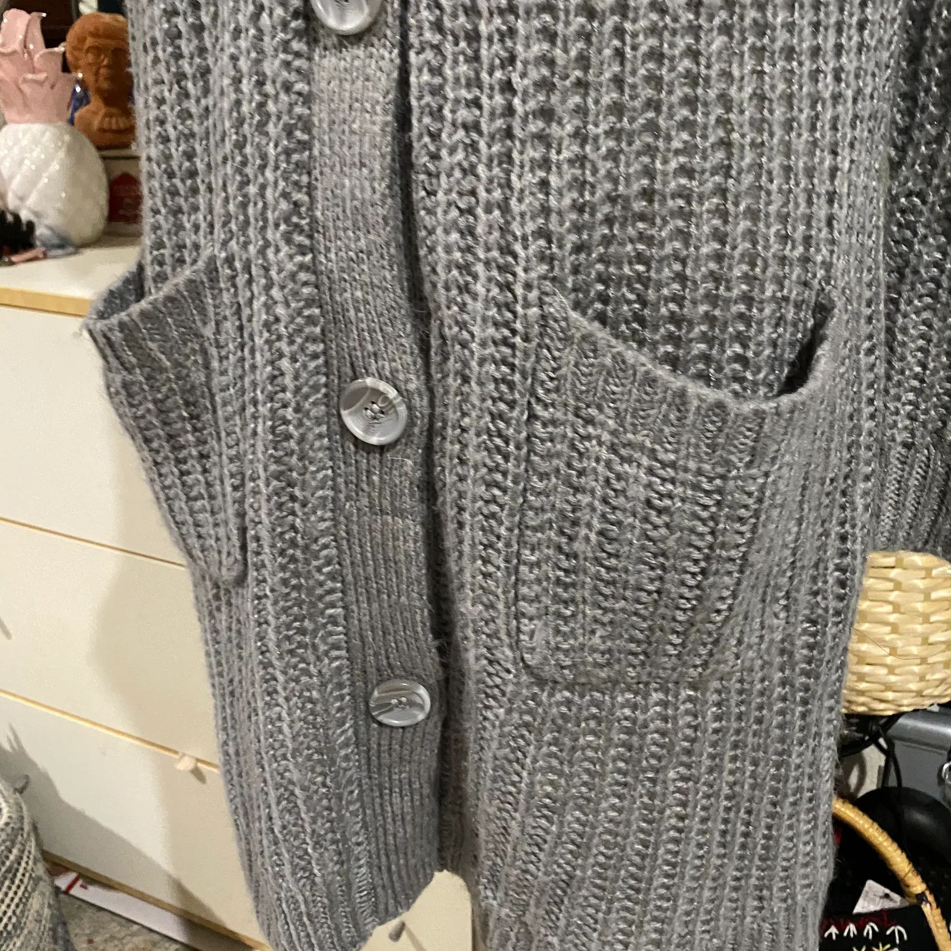 Knit Button Up Cardigan - Image 9