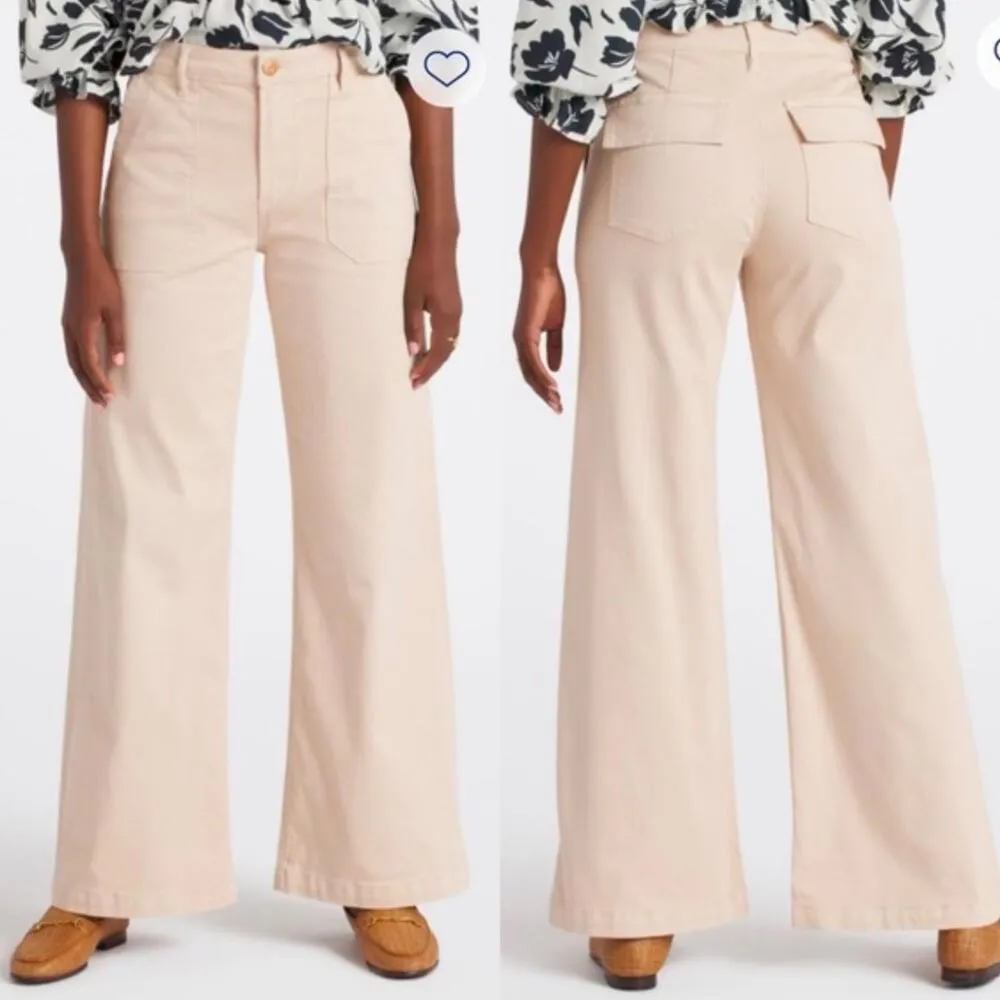 Kut From The Kloth Meg High Rise Wide-Leg Pants Beige Women’s size 2​ - Image 3
