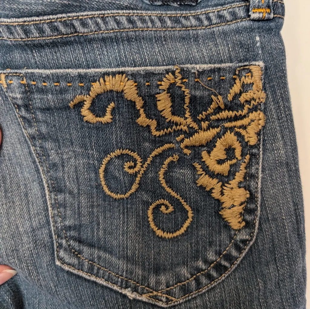 VTG GOLDSIGN Envy Jeans Straight Leg Mid Rise W27 Medium Wash Blue Size 27 - Image 7