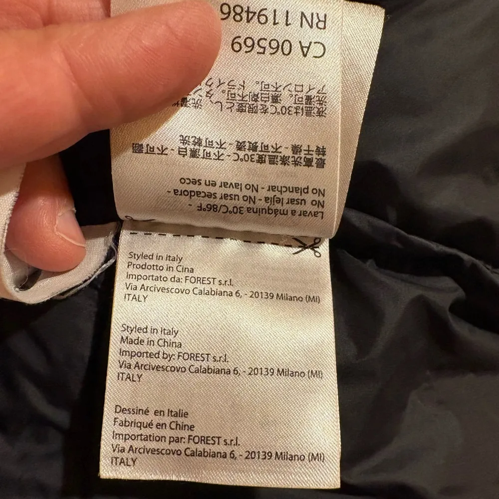 Save The Duck Ultra Light Long Puffer Jacket in Black - Image 11