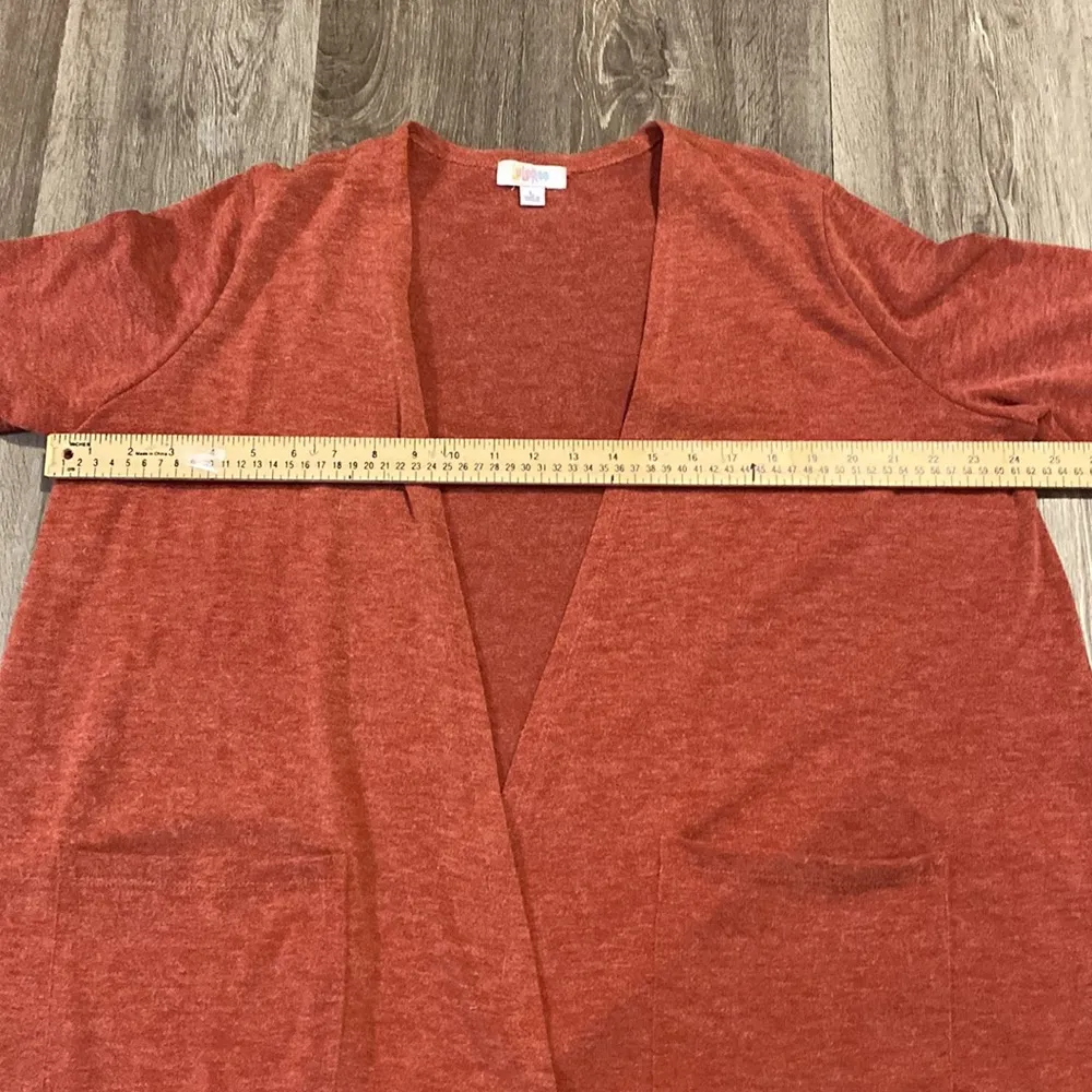 LulaRoe women’s maroon Sarah cardigan size L - Image 5