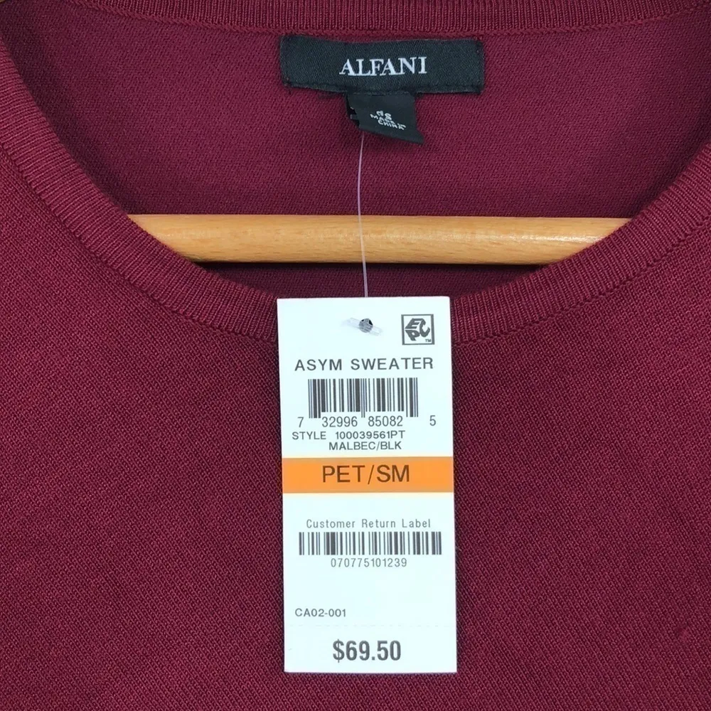 Alfani -  Asymmetrical Stripe Sweater -PS - Image 5