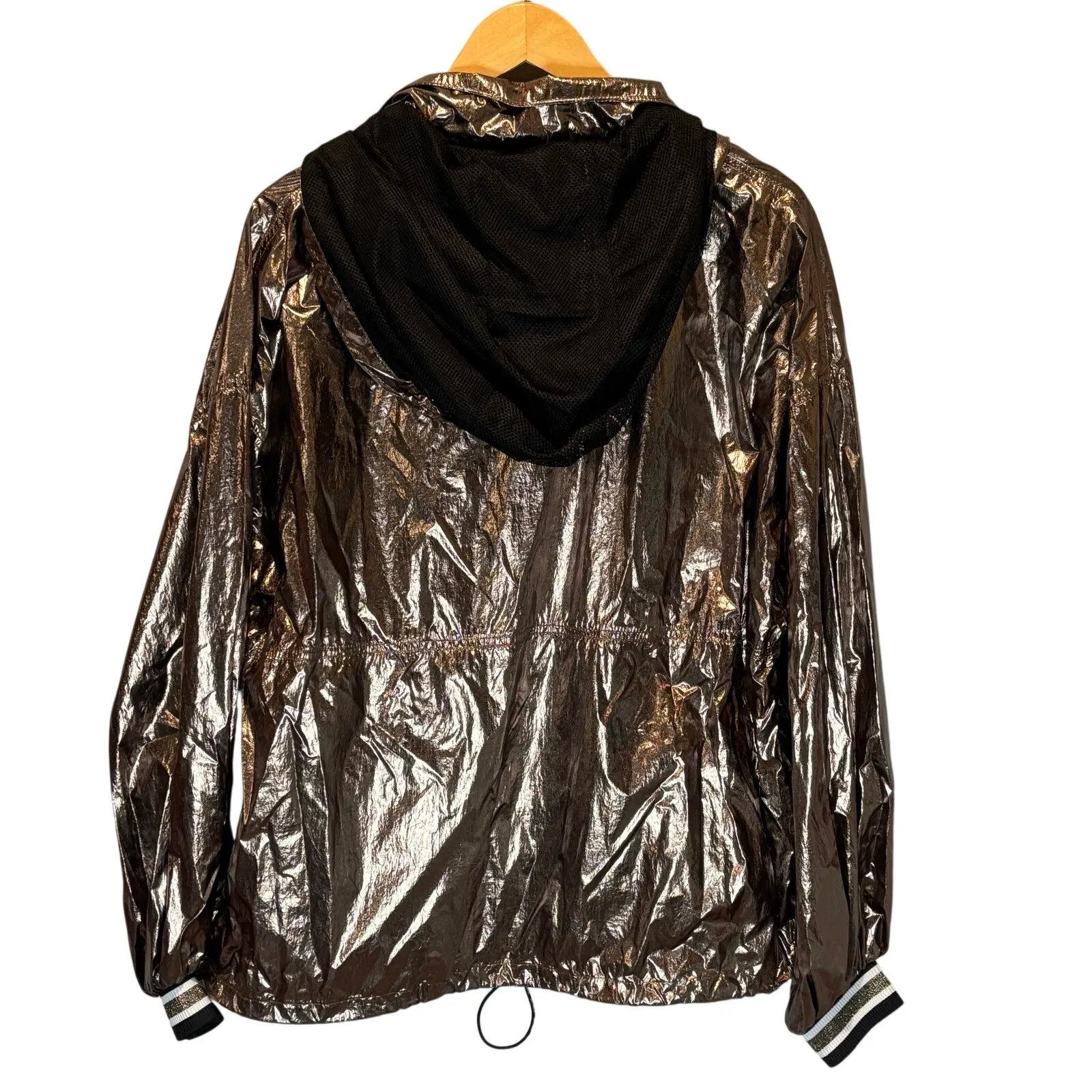 Ivy Park  Metallic Half Zip Pullover Jacket - size Medium - Image 8