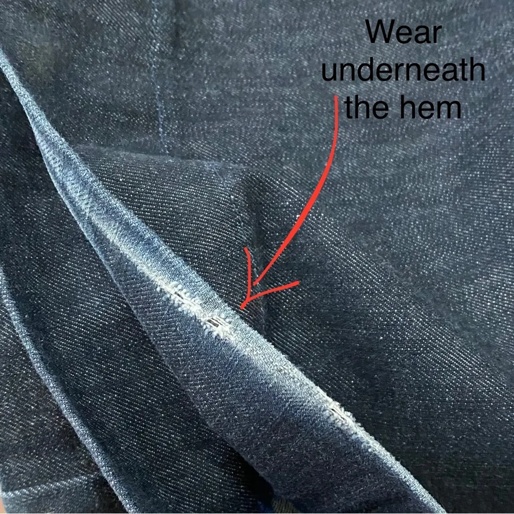 SERFONTAINE XFit Lycra Front Zip Short Sleeves Wide Leg Denim Jumpsuit Overalls Size 28 - Image 16