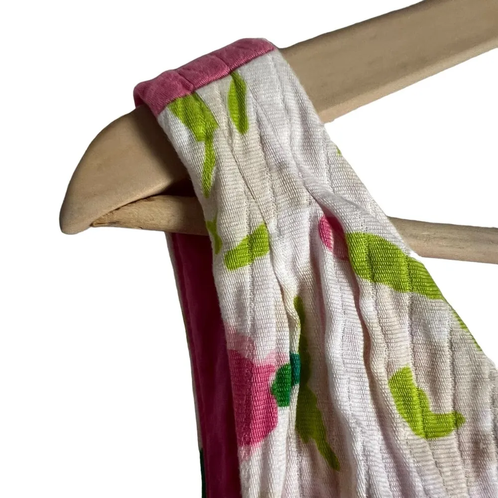 Lilly Pulitzer Kiki Hotty Pink Sleeveless Floral Print V-Neck Sheath Dress Sz 10 - Image 3