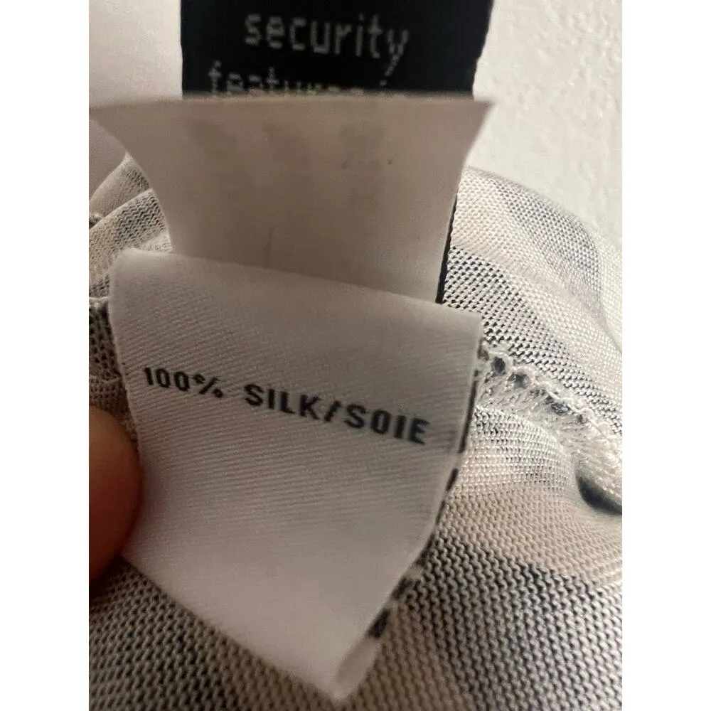 Diane von Furstenberg Julian Silk Jersey Swirl Print Black Wrap Mini Dress Sz 4 - Image 14