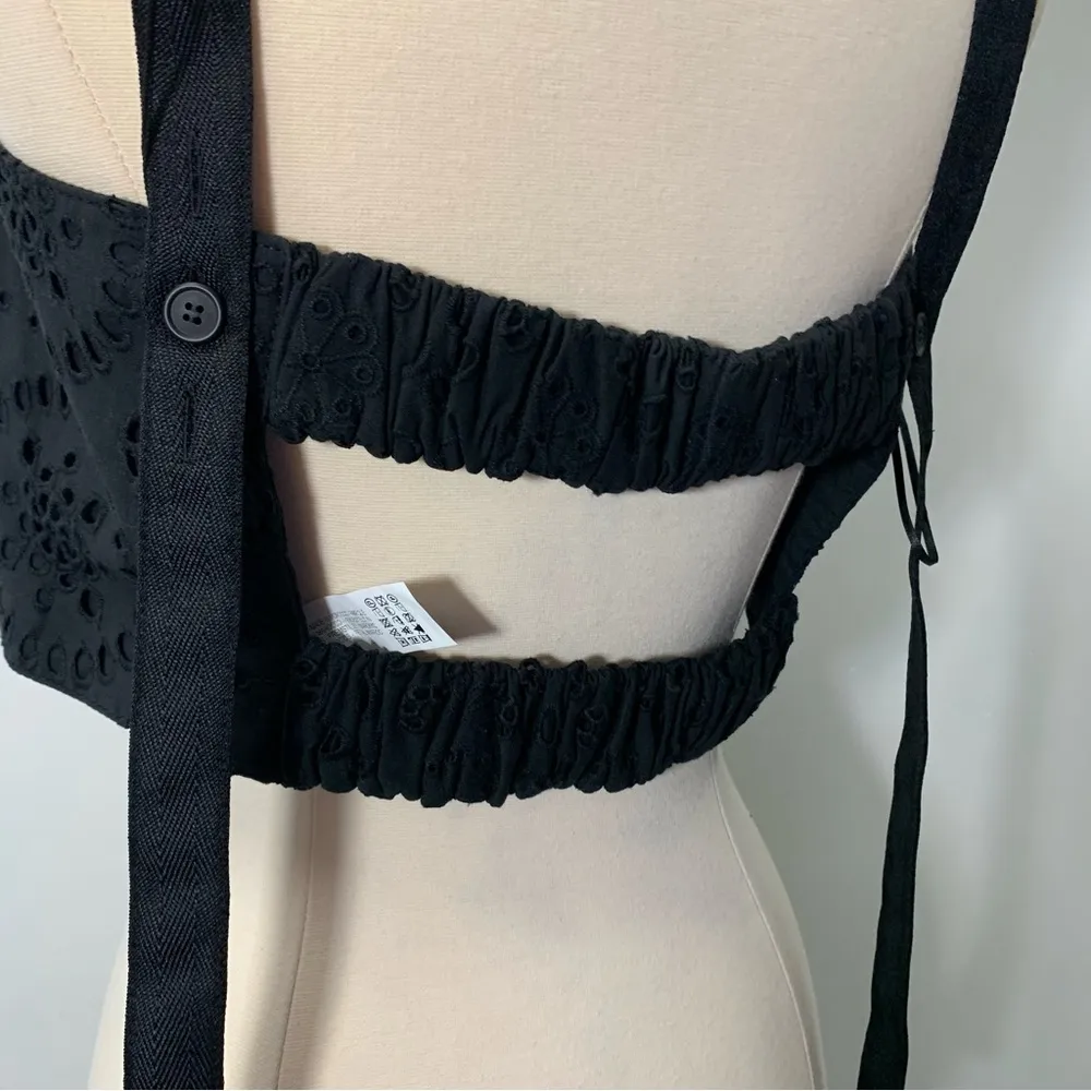 Zara crop top with cutwork embroidery - Image 5