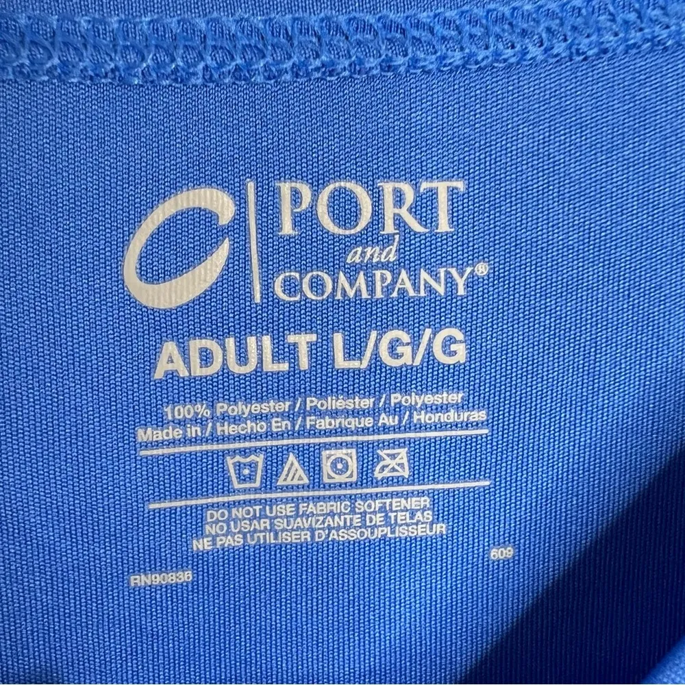 Zombie Mud Run Short Sleeve T Shirt Blue Adult Large 21.5” pit to pit Halloween - Image 3