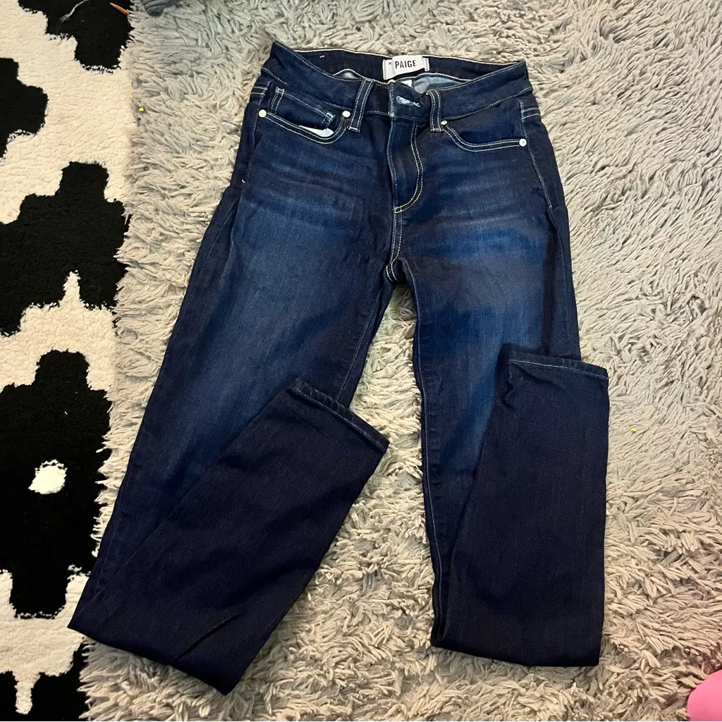 PAIGE Indigo Denim Jeans - Image 10