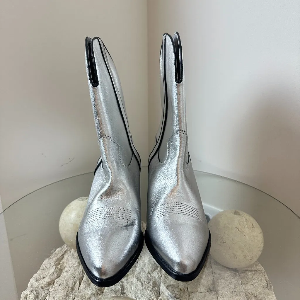 FREE PEOPLE Borderline Western Boot in Gunmetal Size 7-7.5US / 38EU - Image 3