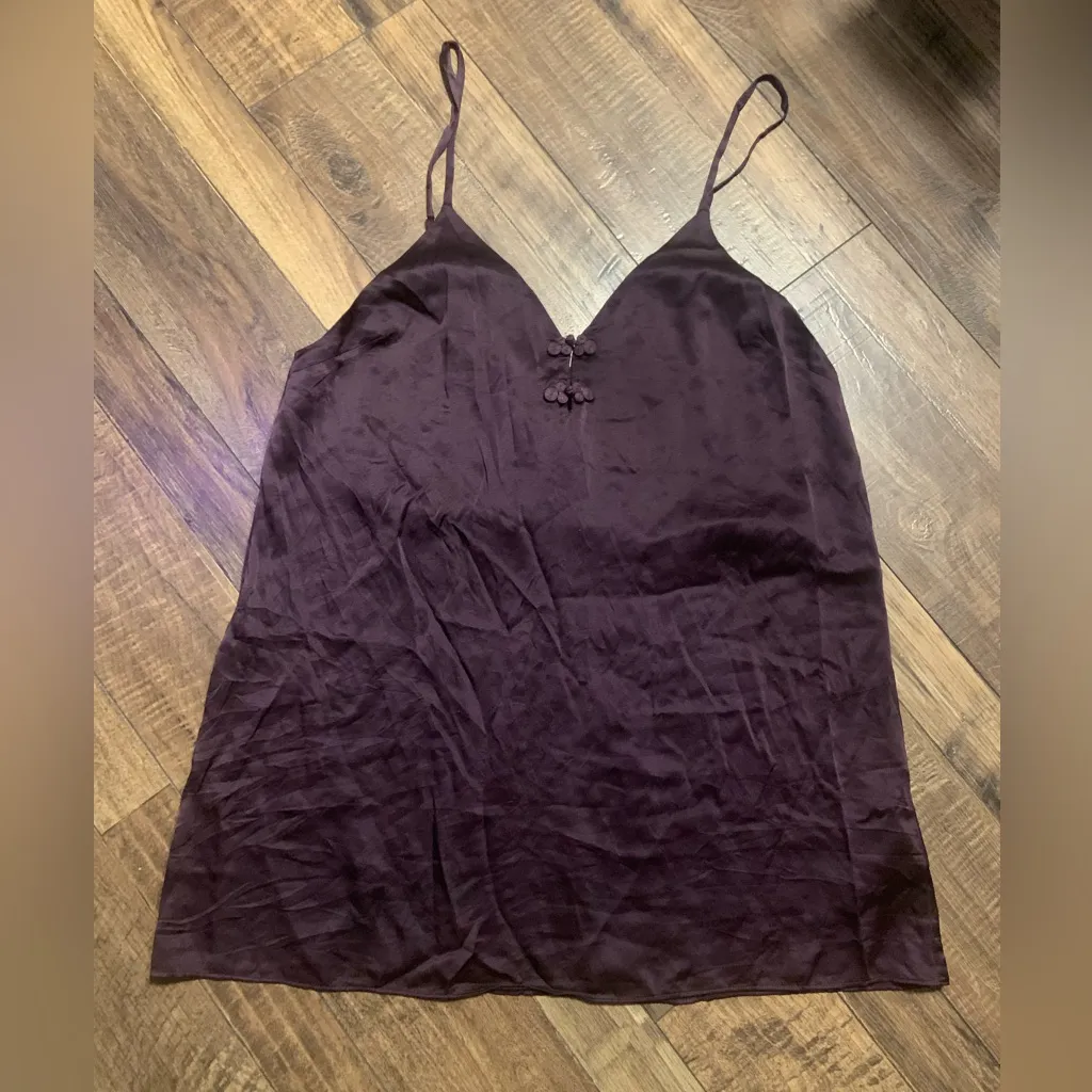 Reformation purple silk rosette slip dress / top L $158 
Classic fall designer - Image 2