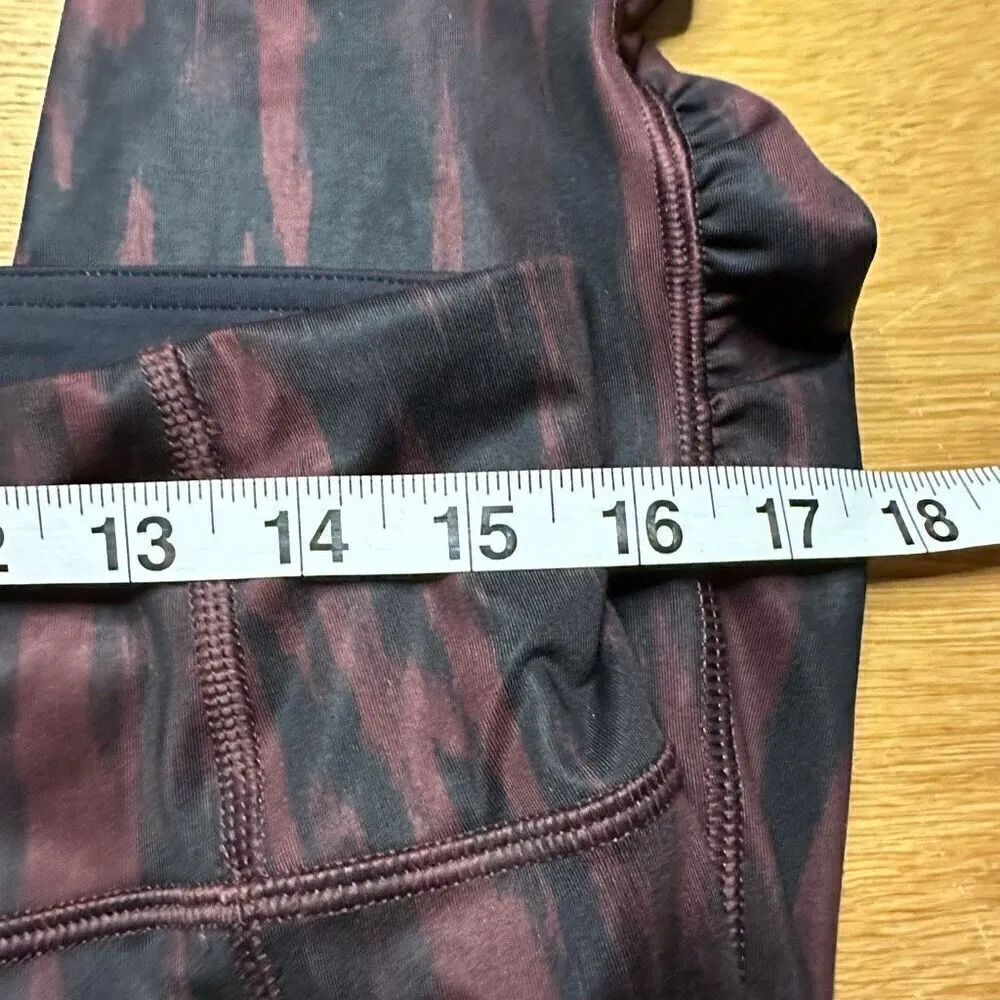 Lululemon Speed Tight IV Painted Animal Bordeaux Drama Black / Black 10 - Image 5