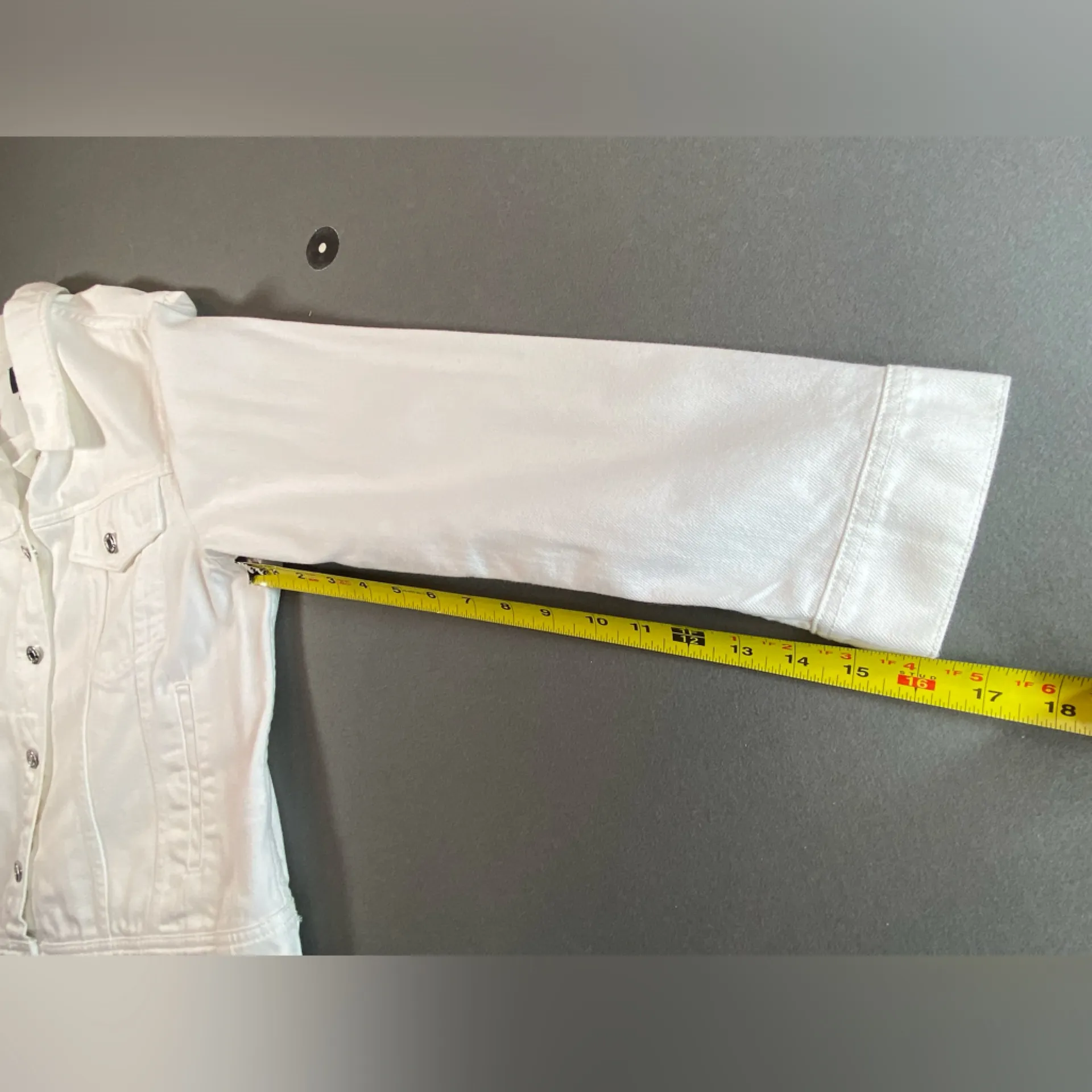 J Crew Jeans‎ women’s white Jean Jacket size 2X - Image 10