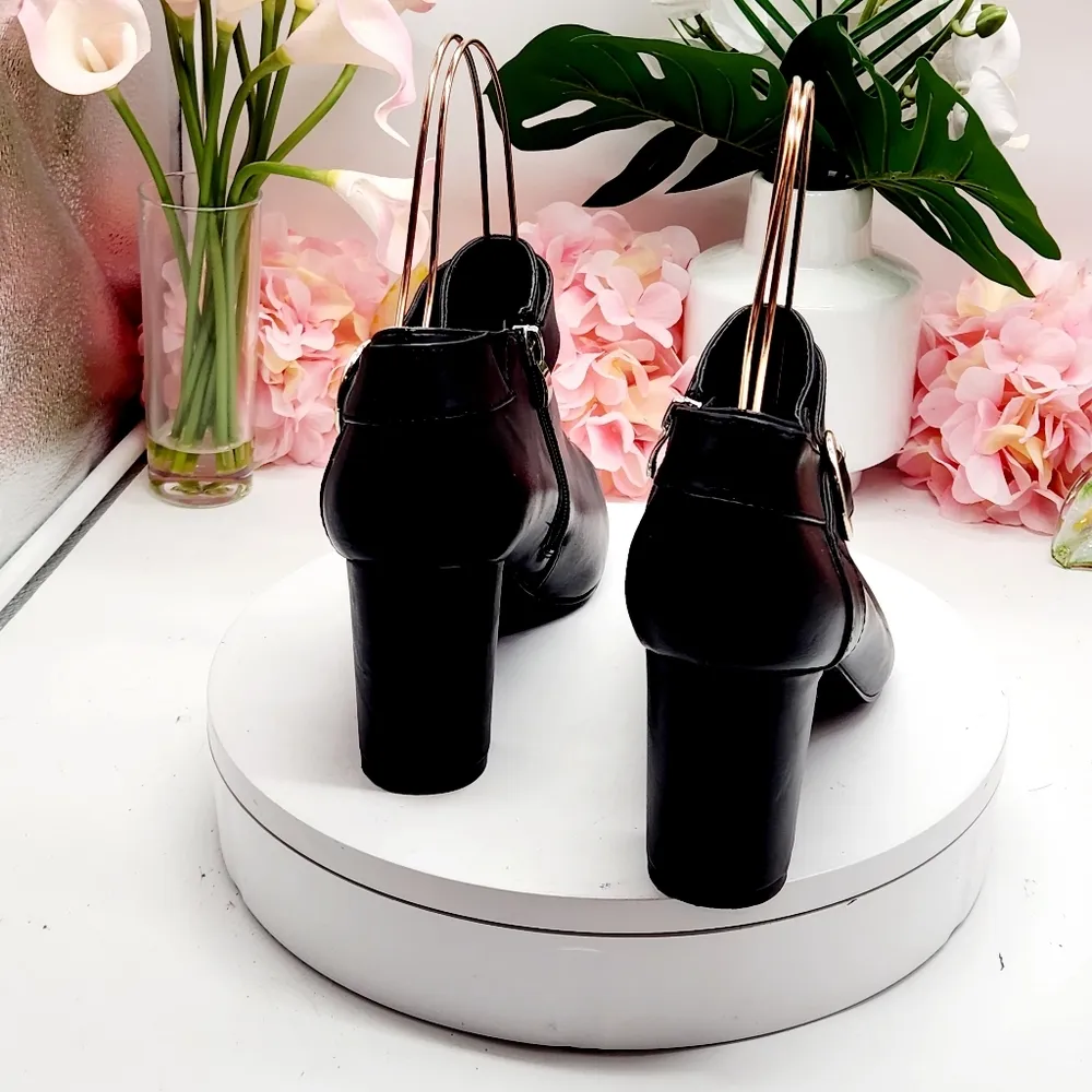 Michael By Michael Shannon Coraline Bkack Ankle Booties - Image 6