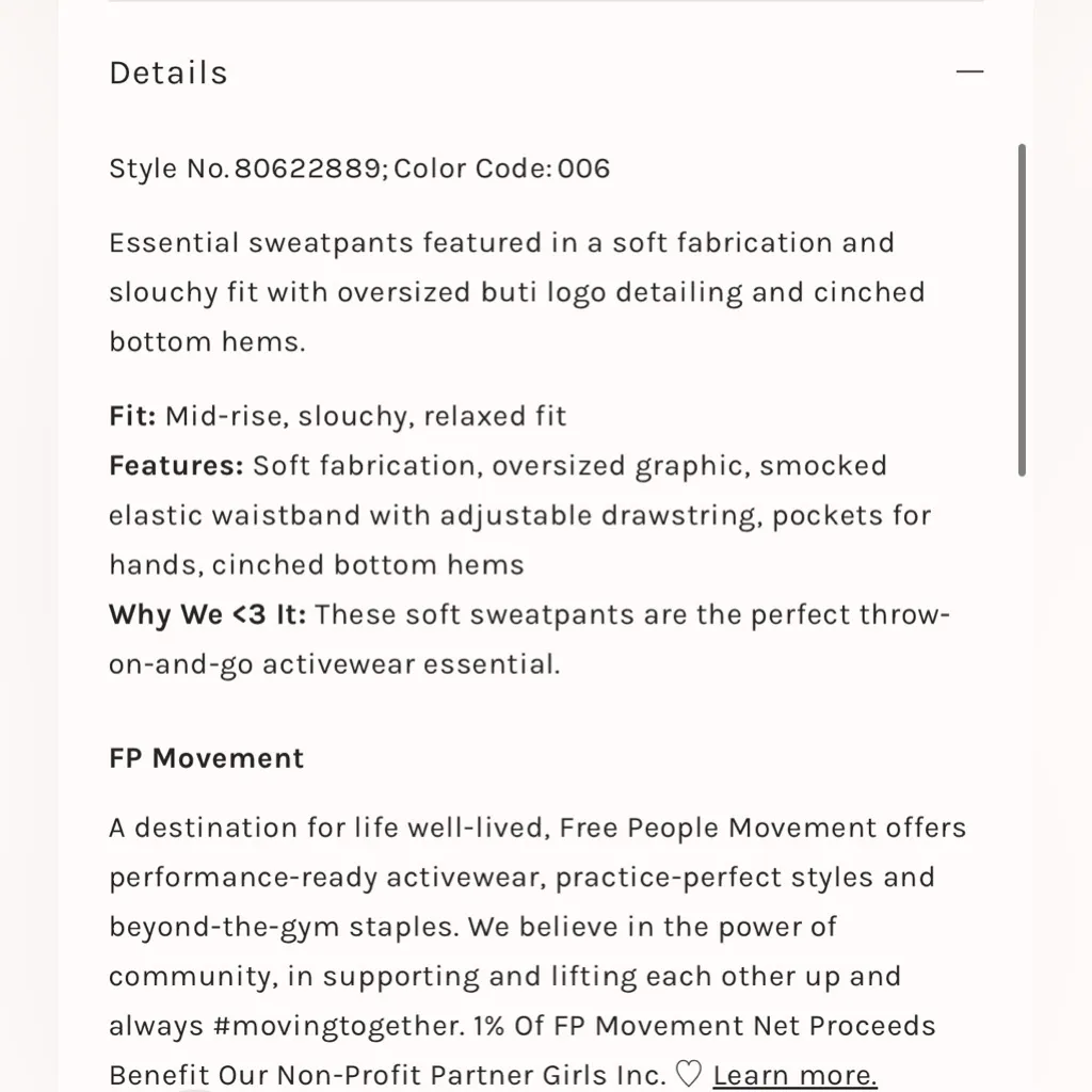 NWT Free People Movement All Star Logo Pants In Heather Gray White Combo Size XL - Image 5