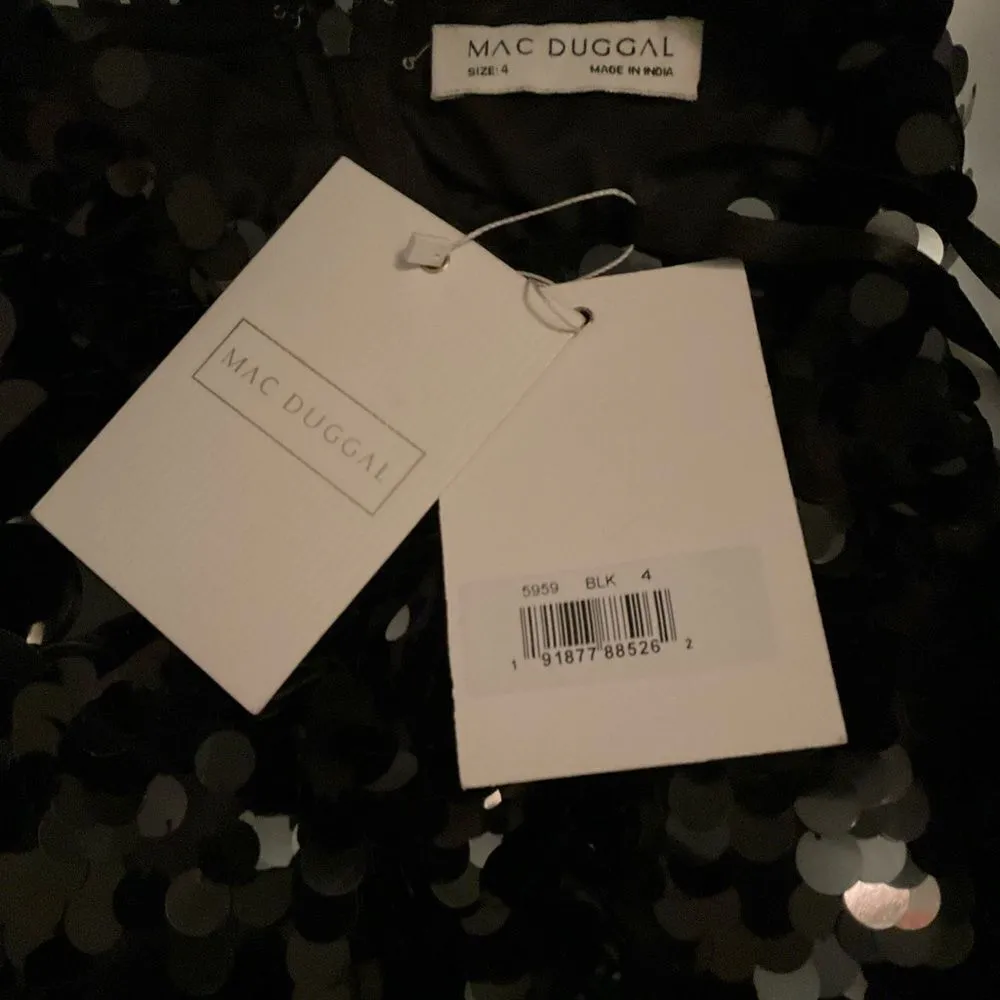 Mac Duggal  5959 Sleeveless Disc Sequin Gown Dress - Image 12