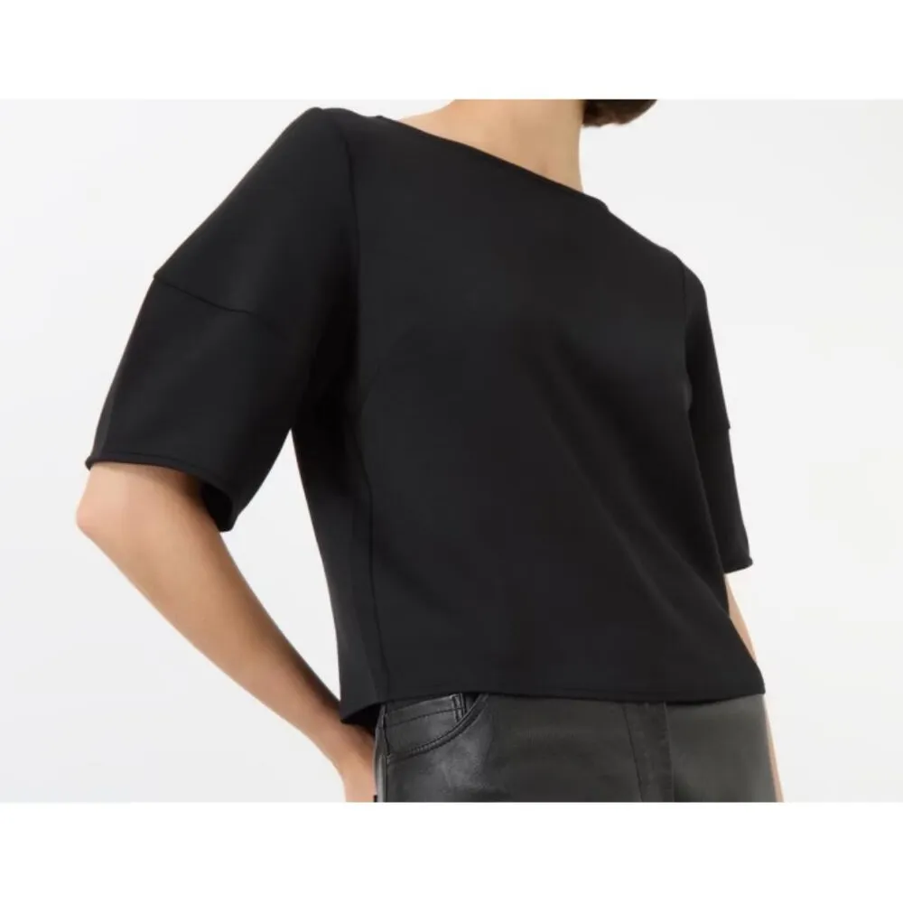 Spanx AirEssentials Puff Sleeve Desk to Dinner Elbow Sleeve Top Very Black L - Image 5