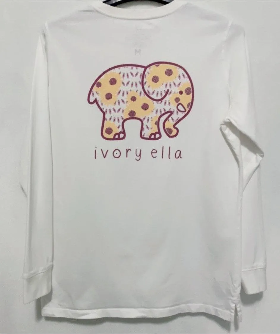 Floral Elephant Long Sleeve Top - Image 3