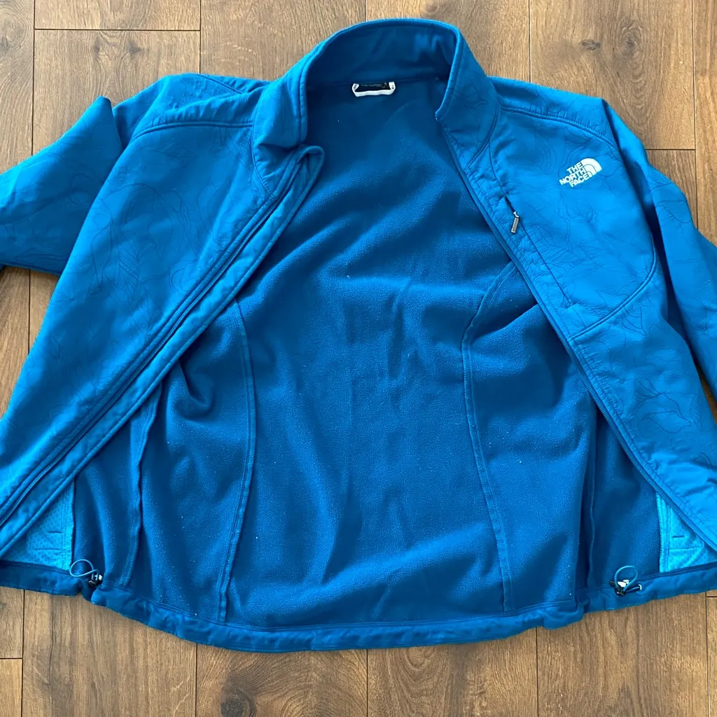 The North Face Apex Bionic Softshell Jacket Women’s Blue Botanical Print *XL* - Image 6