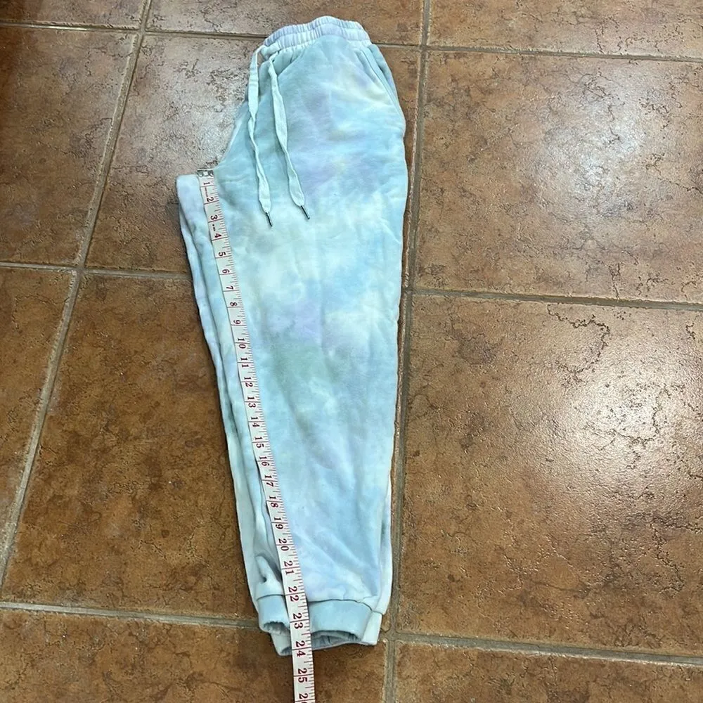Fade Tie Dye cotton joggers size S White - Image 8