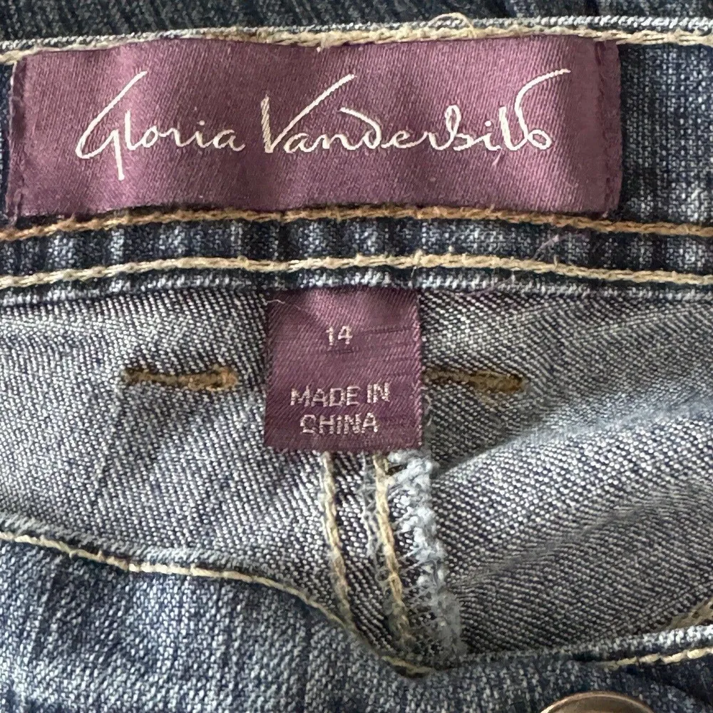 Gloria Vanderbilt SZ 14 Amanda Jeans Stretch Hi-Rise Pockets Medium Wash Blue - Image 6