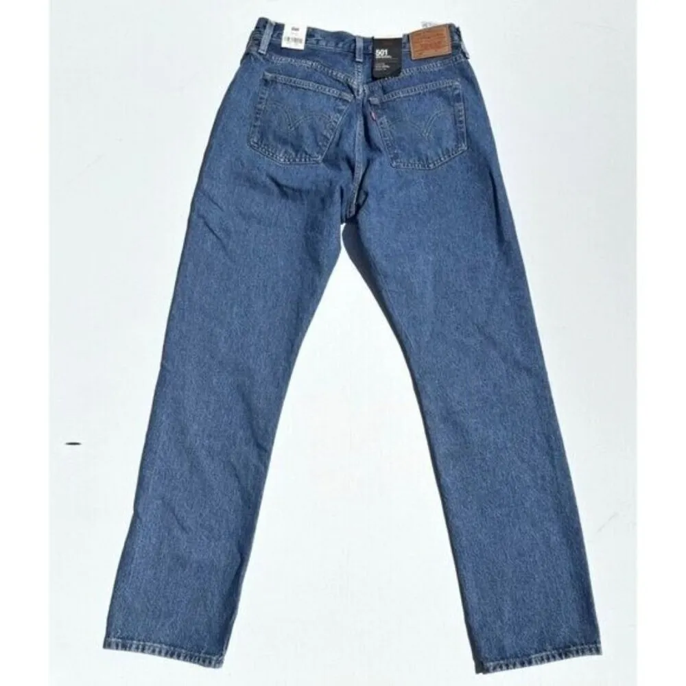 Levi's Premium 501 Original Fit 33x30 Women's Jeans Medium Wash No Stret… - Image 8